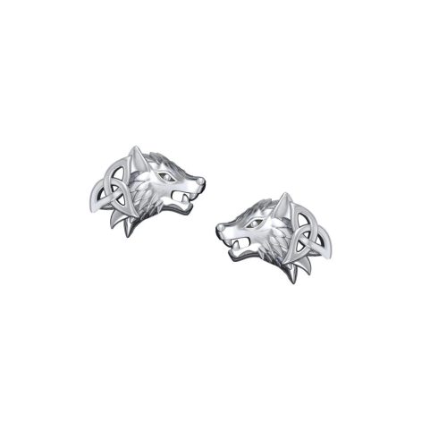 WOLVES SILVER EARRINGS