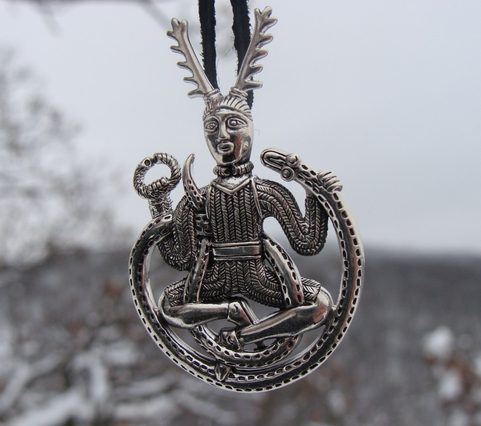 CERNUNNOS, SILVER PENDANT