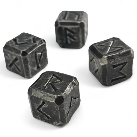 FUTHARK - RUNES, FORGED CUBE 4 PIECES