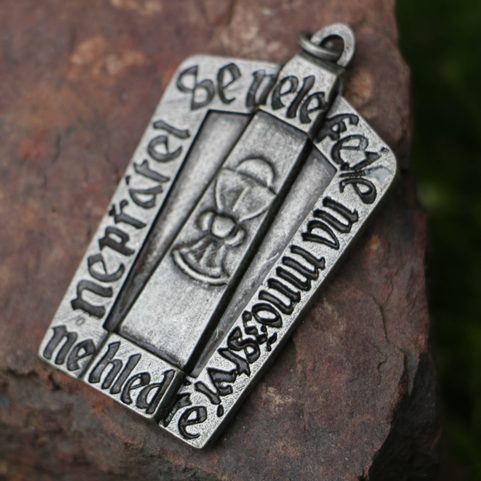 HUSSITE SHIELD, PENDANT, ZINC