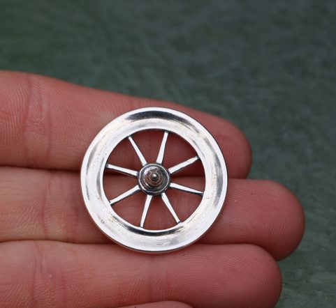 TARANIS WHEEL, CELTIC REPLICA, SILVER