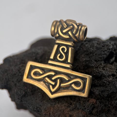 THOR'S HAMMER III, BRONZE PENDANT