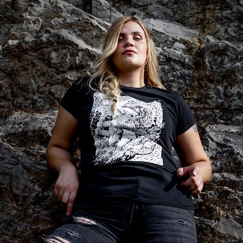 RAGNARÖK VIKING T-SHIRT BW WOMEN'S