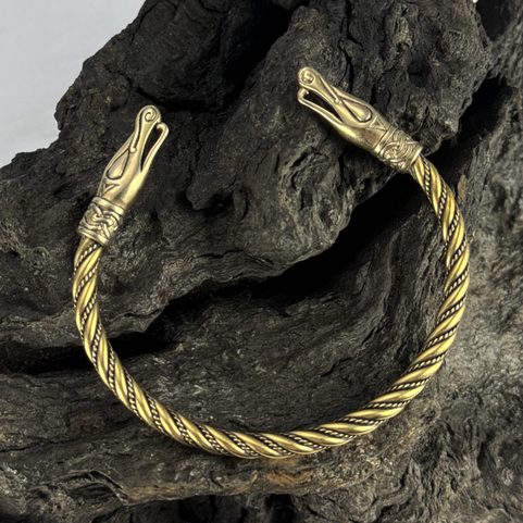 URNES STYLE BRASS BRACELET