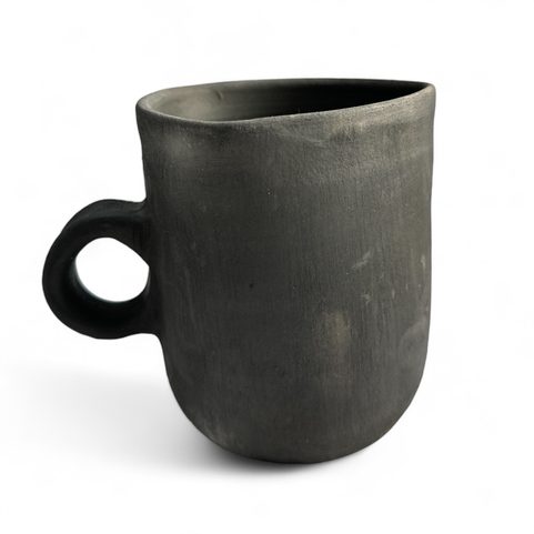 MEDIEVAL GOBLET, SMOKED CERAMICS