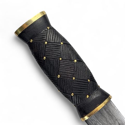SGIAN DUBH, SCHOTTISCHES MESSER - DAMASZENERSTAHL