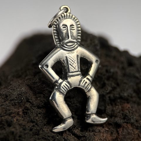 MAN FROM MARTYNIVKA TREASURE, SILVER PENDANT
