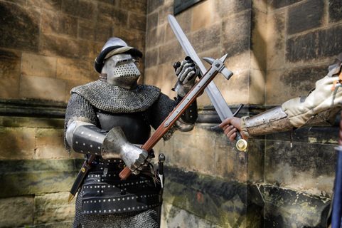 ONE-HAND SWORD DISC DE LUXE, SOFTENED - FAKESTEEL