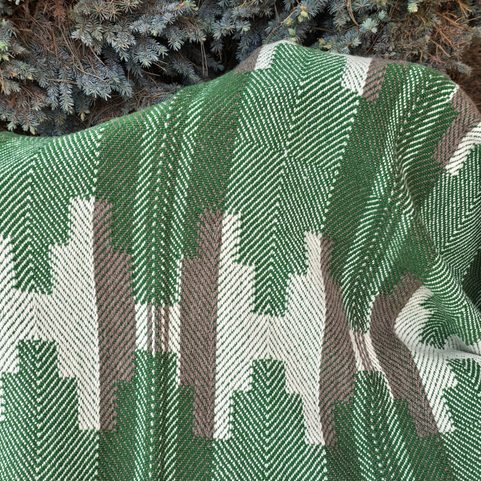 SHEVITZA, COUVERTURE TRADITIONNELLE EN LAINE DES BALKANS, NATURELLE