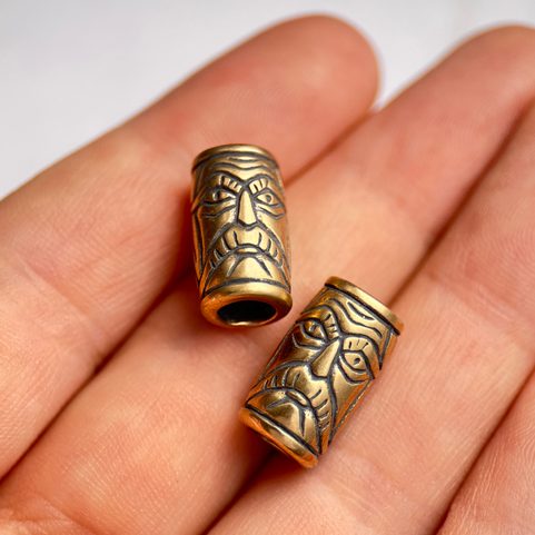 VIKING BEARD RING, BRONZE