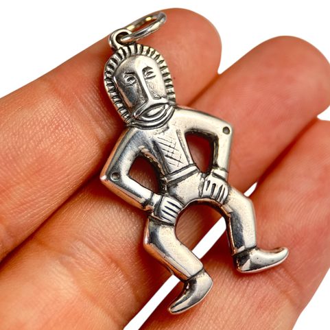 MAN FROM MARTYNIVKA TREASURE, SILVER PENDANT