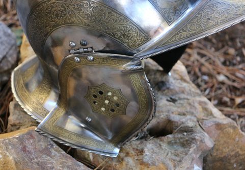 STURMHAUBE / BURGONET - LUXURY ETCHED HELMET
