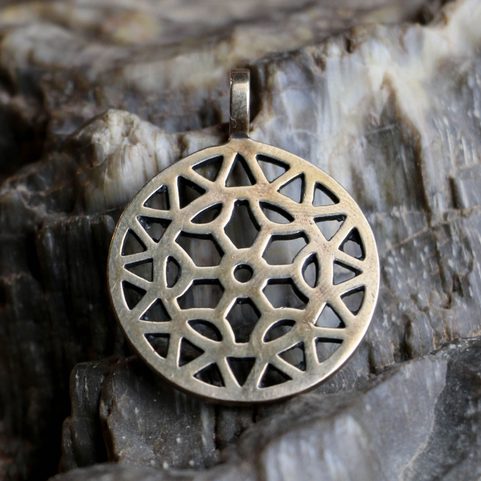 SUN SYMBOL, BRONZE PENDANT