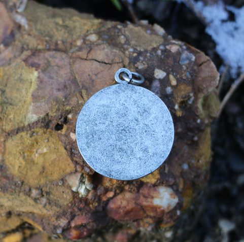 HELM OF AWE ÆGISHJÁLMUR ICELANDIC PENDANT, ZINC