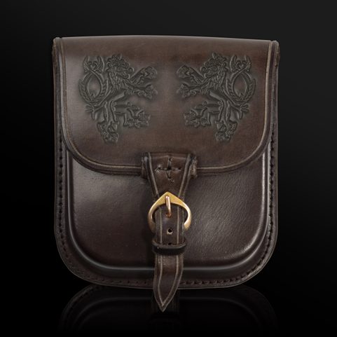 BOHEMIA, LEATHER BELT BAG - BROWN