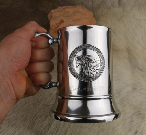 GAME OF THRONES STAINLESS STEEL STEIN STARK