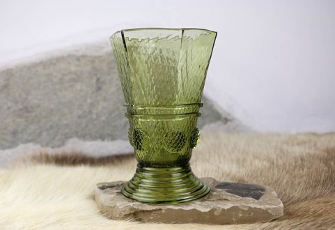 HEXAGON WINE GLASS, 16TH CENTURY GERMANY