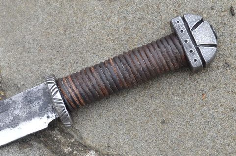 LONG ANGLO-SAXON SCRAMASAX, FORGED REPLICA