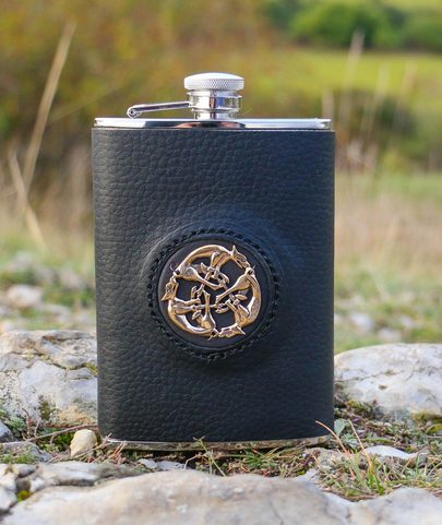 HIP FLASK, CELTIC ART