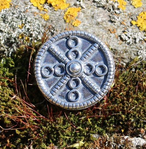 SUN CIRCLE, OPPIDUM ZAVIST, CELTIC PENDANT, SILVER