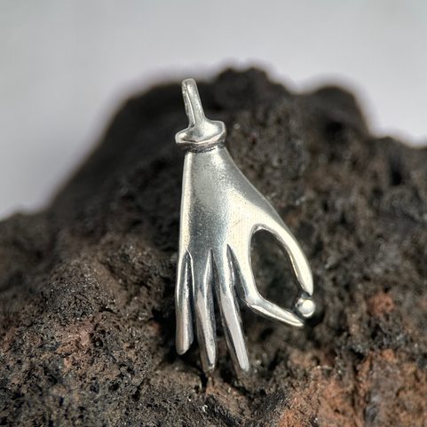 HAND AMULET, ANCIENT ROME, PENDANT, AG 925