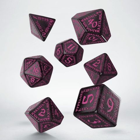 RUNIC SHIMMERING MAGENTA, SET OF DICE