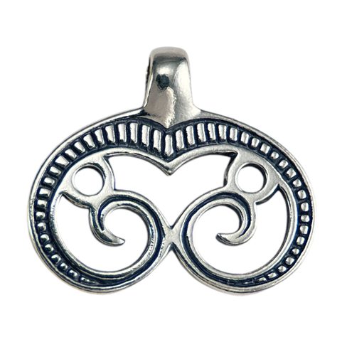 GREAT MORAVIA LUNULA, SILVER PENDANT