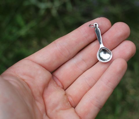 SPOON, STERLING SILVER PENDANT