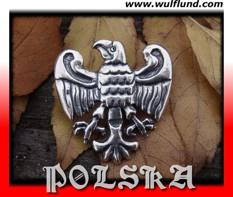 ORZEL PIASTOWSKI, SIVER PIN, AG 925