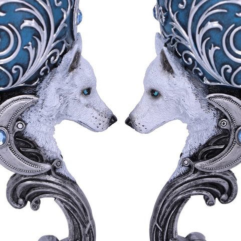 WILD AT HEART TWIN WOLF HEART SET OF TWO GOBLETS