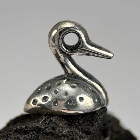 CANARD CELTE, FRANCE, PENDENTIF, ARGENT 925