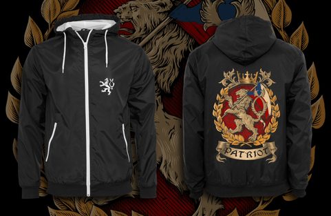 CZECH LION, JACKET WITH HOOD