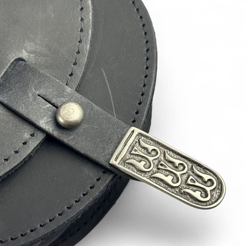 TARSOLY - TURUL, HUNGARIAN LEATHER BELT BAG