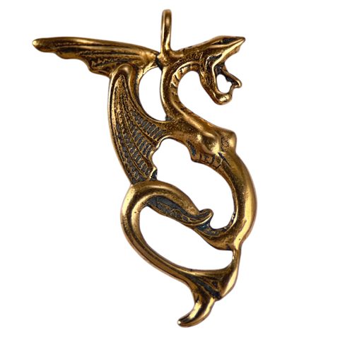 WATER DRAGON, BRONZE PENDANT