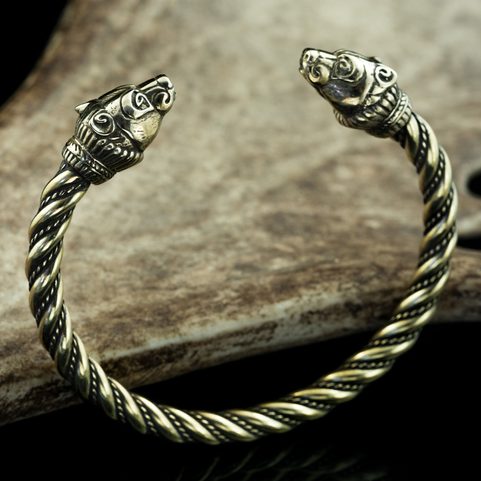 BERSERKER, BEAR, BRASS BRACELET