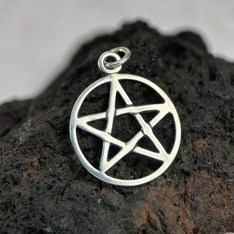 PENTAGRAM, SILVER PENDANT, AG 925, SMALL