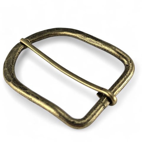 BELT BUCKLE 40MM, OLD BRASS
