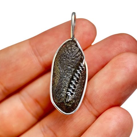 LUNARIS, MOLDAVITE PENDENTIF, ARGENT 925/1000