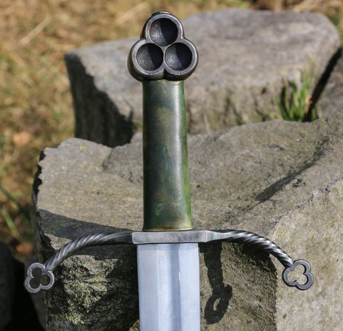CLAÍOMH SOLAIS - EPÉE DE LA LUMIÈRE, TRÈFLE IRLANDAIS ÉPÉE
