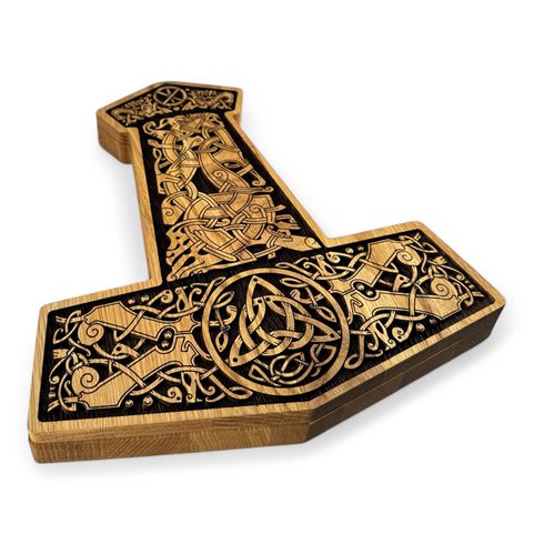 MJÖLLNIR - RUNES FUTHARK SET AND THOR'S HAMMER GIFT BOX