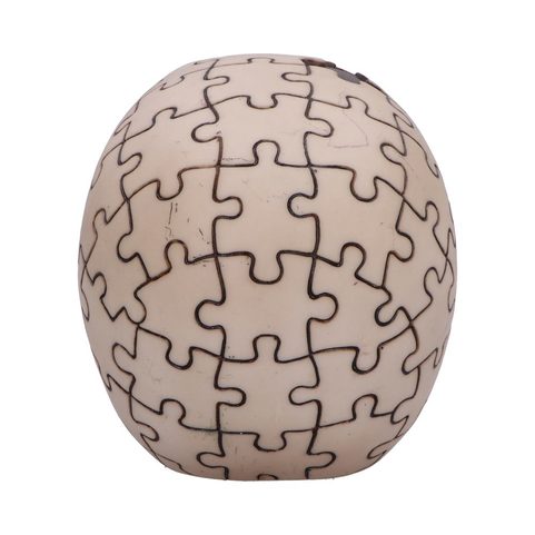 PUZZLED - SKULL, DECORATION 11.7CM