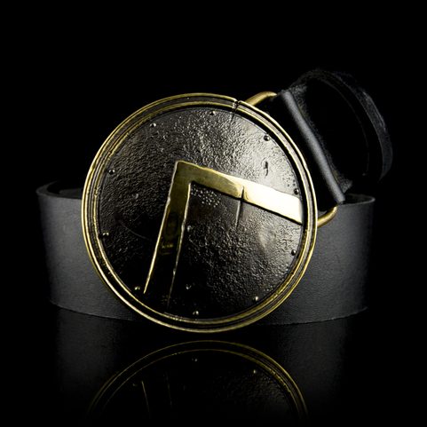 SPARTA - BOUCLIER, BOUCLE DE CEINTURE, LAITON