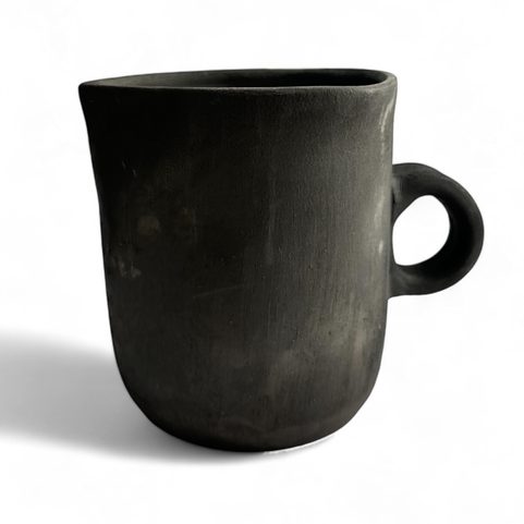 MEDIEVAL GOBLET, SMOKED CERAMICS