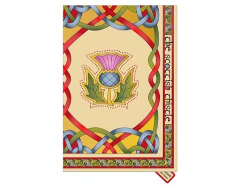 KITCHEN TOWEL WITH MOTIFS OF SCOTTISH SYMBOLS