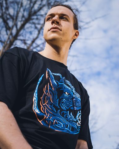 FENRIR, VIKING WOLF, MEN'S T-SHIRT