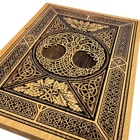 ARBOR VITAE TREE OF LIFE, WALL DECORATION, WOOD 32X46CM