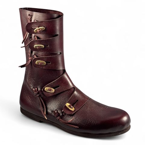 RASMUS, CHAUSSURES EN CUIR DÉBUT MOYEN ÂGE