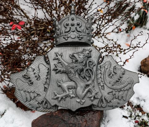 CZECH KINGDOM - BOHEMIA, MORAVIA AND SILESIA, CAST IRON PLAQUE