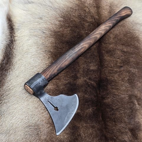 RATTAY, HUSSITE MEDIEVAL AXE OF THE 15TH CENTURY, REPLICA BOHEMIA