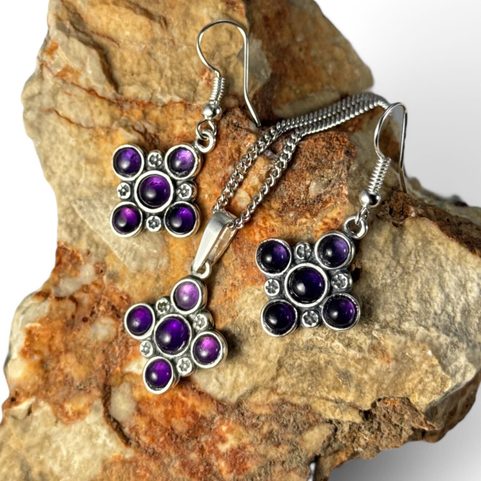 PRAGA, MITTELALTERLICHER ANHÄNGER, AMETHYST, SILBER 925/1000